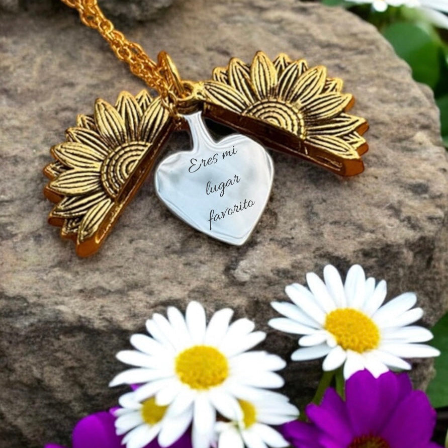 Collar Girasol "Mensaje Secreto"